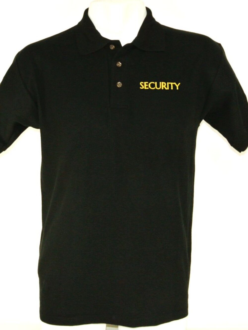 SECURITY Guard Law Enforcement Uniform Polo Shirt Black Size M Medium